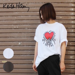 【kh-kh2304】Keith Haring キースへリング Tシャツ プリント ハート アート メンズ レディース ユニセックス メンズ おしゃれ 大容量 か