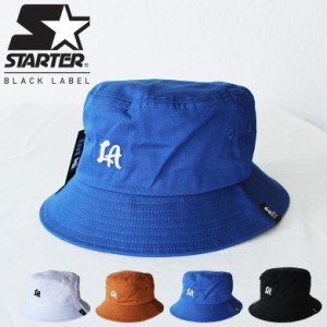 【st-hat001】STARTER BLACK LABEL スターター ワンポイント バケットハット HAT LA ロサンゼルス メンズ レディース キャップ ユニセッ