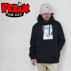 【 rd-001】Felix the Cat フィリックス・ザ・キャット プリント パーカー フーディー スウェット 裏起毛 大きいサイズ メンズ M L XL XX