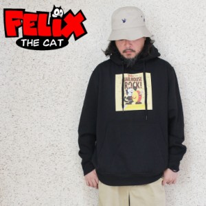 【 rd-002】Felix the Cat フィリックス・ザ・キャット プリント パーカー フーディー スウェット 裏起毛 大きいサイズ メンズ M L XL XX