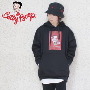 【 rd-005】BettyBoop ベティ・ブープ プリント パーカー フーディー スウェット 裏起毛 大きいサイズ メンズ M L XL XXL XXXL おしゃれ 