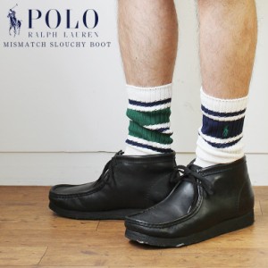 POLO Ralph Lauren ポロラルフローレン POLO ラインソックス ロゴ ポニー刺繍 MISMATCH SLOUCHY BOOT 889328 スケート スケーター ストリ