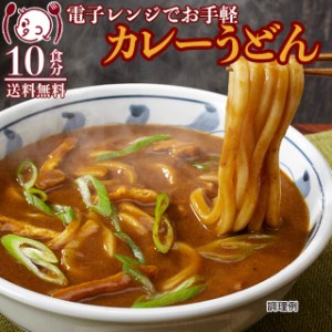 ポイント20倍 讃岐カレーうどん10食 電子レンジ 簡単 讃岐香川  生麺 ご当地食品グルメ セール 送料無料  お取寄せ ポイント消化 お試し