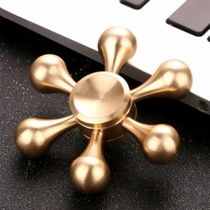 新型DIY ハンドスピナー 水道 Hand Spinner ストレス解消 6枚翼リムーバブル 高速回転 指 スピナー フォーカス玩具【3分以上スピン/ステ