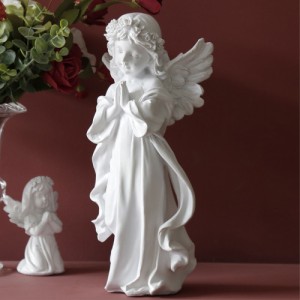 天使 置物 オブジェ お祈り エンジェル インテリア 平和 祈る天使像 ガーデニング 工芸品 ギフト プレゼント 樹脂製