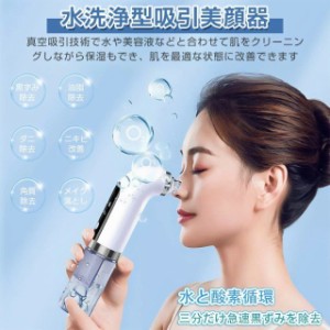 毛穴吸引器 毛穴ケア 美顔器 充電式毛穴クリーナー ニキビ吸引 バブル 角栓除去 鼻黒ずみ吸引 毛穴汚れ 保湿 美肌 毛穴クリーン 6種類吸