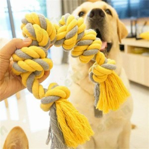 犬 おもちゃ ロープ 玩具 おうち遊び 引っ張りっこ 噛むおもちゃ 中型犬 大型犬 ペット用 丈夫 天然コットン 歯磨き