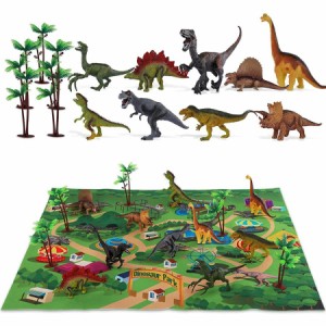 恐竜 フィギュア 恐竜世界 パズル 6歳以上 男の子 プレゼントリアルな恐竜セット パーティー飾り