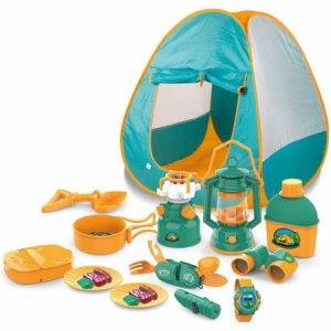 キャンプ セット テント完成サイズ:80×80×90cm プラスチック キッズテント 子供用テント キッズプレイハウス 誕生日 プレゼント ままご