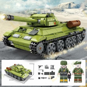 ブロック ミリタリー 戦車 アメリカ戦車 T34 ティーガーI戦車 レゴ 互換品 T34戦車 ソ連の中戦車 戦車 ミニフィグ付き クリスマス プレゼ