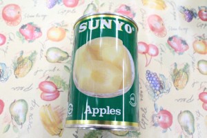 カンヅメりんご林檎缶詰めサンヨー缶詰 フルーツ りんご林檎１個 