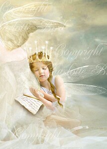 天使 妖精 絵画 ビラビド（かけがえのない）クローズアップ  グリーティング メッセージ カード フェアリー エンジェル フォトグラフ ア