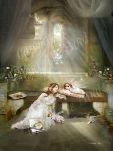 天使 妖精 絵画 サイレント デイブレイク （静かなひととき） フォトグラフ フェアリー エンジェル アート インテリア ヴィクトリア Char