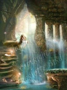  オン ジ エッジ オブ ザ ワールド（世界の端で）ポストカード 天使 妖精 絵画 メッセージ カード フェアリー エンジェル フォトグラフ 
