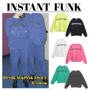 【韓国限定】BTS着用 即納可能 INSTANTFUNK インスタントファンク トレーナー スウェットトレーナー Pigeudaing Sweat Shirt ユニセック