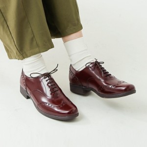 (tr-004-21000) TRAVEL SHOES by chausser トラベルシューズバイショセ ウィングチップ レザー マニッシュ シューズ  レディース