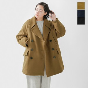 (few23wjk5104) miffew ミフュー SUPER140s ウール メルトン ラグランスリーブ ダウン Pコート “PEA DOWN COAT”  レディース