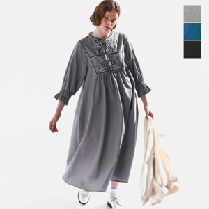 (lkl24hop2047)  2024ss新作 kelen ケレン エンブロイダリー デザイン ドレス “IKU”  レディース