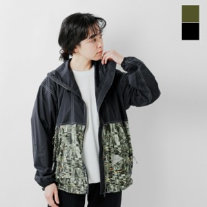 (574-4121110)  2024ss新作 and wander アンドワンダー 耐久撥水 PERTEX プリント ウインド ジャケット “PERTEX printed wind jacket” 