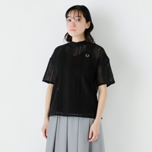 (g7135)  2024ss新作 FRED PERRY フレッド ペリー コットン ラッセルレース プルオーバー “Lace Top”  レディース【クーポン対象】