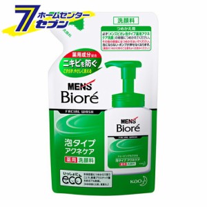 メンズビオレ 泡タイプ薬用 アクネケア洗顔　つめかえ 130ml  花王