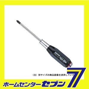 ノンスリップ貫通ドライバー B-370 +1X75 ベッセル [作業工具 樹脂柄ドライバー]