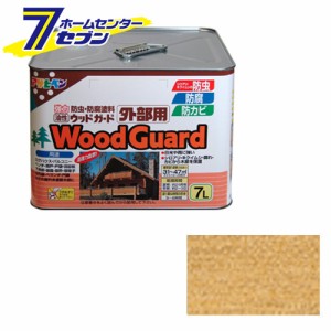 アサヒペン 油性ウッドガード 外部用 7L透明[アサヒペン 塗料 シロアリ 対策 キクイムシ 野外 塗装]