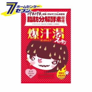 入浴剤 爆汗湯 ホットアロマの香り 60g  バイソン 脂肪分解酵素シリーズ  [炭酸 保湿 発汗 美容]