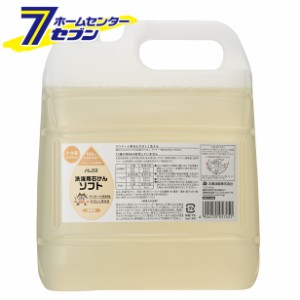 洗濯 洗剤 液体 洗濯用 石けんソフト 4L 詰替用 パックス [太陽油脂 衣類用洗剤 洗濯洗剤 石鹸洗剤 詰め替え 詰替え つめかえ]