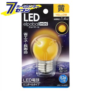 LED電球G40形E26 LDG1Y-G-G253 ELPA