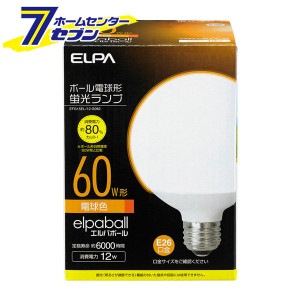 電球形蛍光灯G形 60W形 EFG15EL/12-G062 ELPA