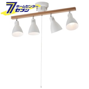 オーム電機 ４灯シーリングライト ホワイト 電球別売06-1488 LT-YN40AW-W[照明器具:シーリングライト]