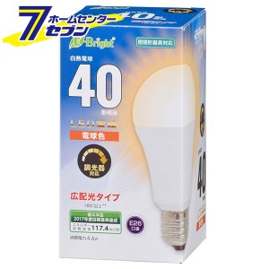 オーム電機 LED電球 E26 40形相当 電球色06-3617 LDA5L-G/D AS20[LED電球・直管:LED電球一般形]