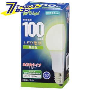 オーム電機 LED電球 E26 100形相当 昼白色06-4347 LDA12N-G AG27[LED電球・直管:LED電球一般形]