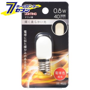 オーム電機 LEDナツメ球装飾用 T20/E17/0.8W/40lm/電球色06-4622 LDT1L-H-E17 13[LED電球・直管:LED電球装飾用]