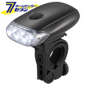 オーム電機 LEDサイクルライト07-8395 LED-BY1-K[電池式ライト:自転車用ライト]