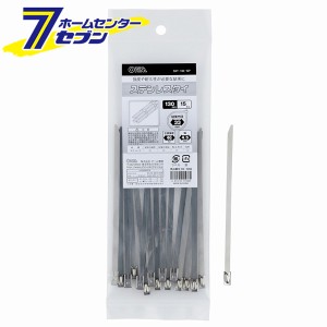 オーム電機 ステンレスタイ 130mm 15本入09-1586 SST-130 15P[電線支持・結束用品:タイ・結束バンド]