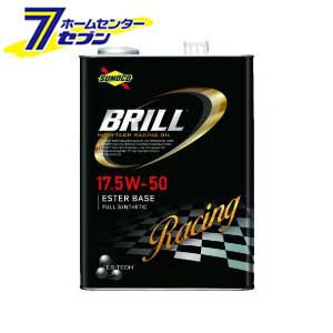 エンジンオイル BRILL ブリル 17.5W-50 4Lx4缶   日本サン石油 SUNOCO スノコ [ガソリンエンジン ディーゼルエンジン レーシングオイル E