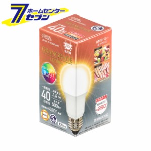 オーム電機 LED電球 E26 40形相当 電球色06-3855 LDA5L-G AG6/RA93[LED電球・直管:LED電球一般形]