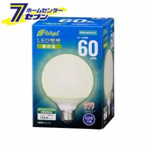 オーム電機 LED電球 ボール電球形 E26 60形 昼白色 全方向06-4398 LDG6N-G AG24[LED電球・直管:LED電球ボール形]