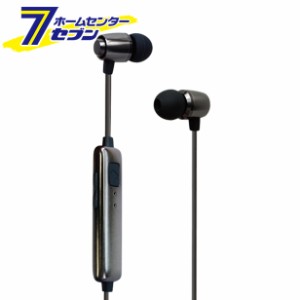 Bluetooth4.1 ステレオヘッドホン マイク BK [品番]BL-60  カシムラ [音楽再生 ワンセグ再生 カナル型]