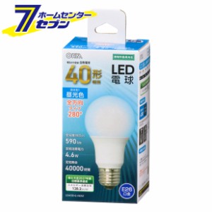 オーム電機 LED電球 E26 40形相当 昼光色06-4456[LED電球・直管:LED電球一般形]