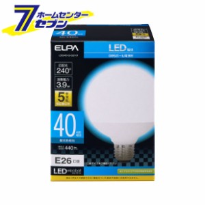 LED電球 ボール形 広配光 口金E26 昼光色 LDG4D-G-G2101 エルパ [40W形 密閉型器具対応]