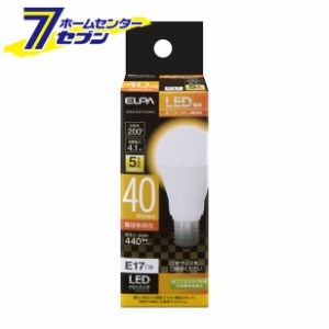 LED電球 ミニクリプトン球形 電球色 LDA4L-G-E17-G4104 エルパ [口金E17 40W形 密閉型器具対応]