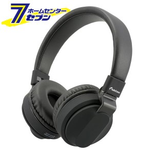 AudioCommワイヤレスヘッドホン ブラック [品番]03-2886 HP-W310N-K              オーム電機 [AV小物・カメラ用品:ヘッドホン]