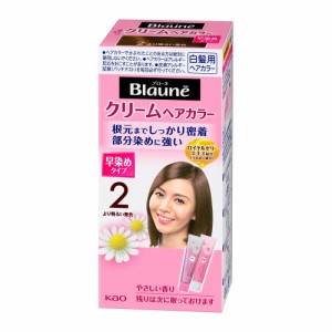 ブローネ クリームヘアカラー 2より明るい栗色 (1液40g・2液40g) 医薬部外品  花王 [毛染め 白髪染め クリーム ヘアカラー ヘアケア フロ