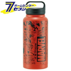 スクリューハンドルマグボトル マーベル 1000ml STSC10 スケーター [MARVEL オレンジ 子供 キッズ キャラクターグッズ 水筒 大容量 ステ