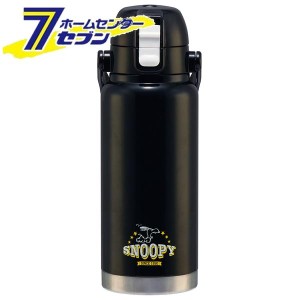 ハンドル付ダイレクトボトル スヌーピー 800ml STD8H スケーター [SNOOPY 黒 マグボトル マイボトル 水筒 すいとう 取っ手 おしゃれ Skat