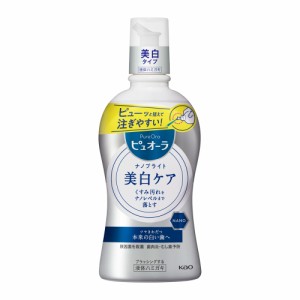 ピュオーラ ナノブライト 液体ハミガキ 400ml  花王 [オーラルケア 液体・泡ハミガキ 美白ケア 歯肉炎 虫歯予防 ]