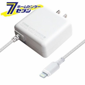 AC充電器LNストレート1m 2.4A STRONG WH KL53 カシムラ [スマホ関連 携帯電話アクセサリー マイクロ ライトニング Lightning]